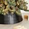 Glitzhome® 40.5" Christmas Black Hammered Metal Tree Collar